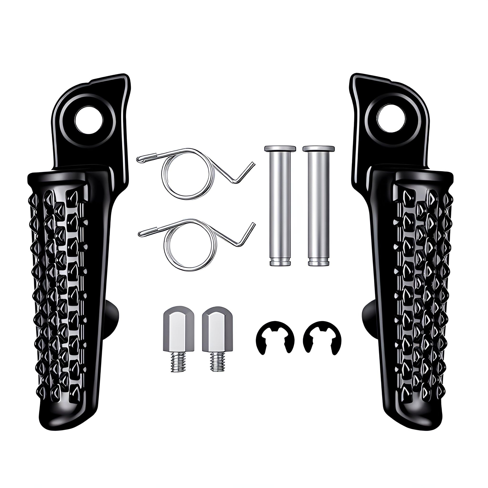てい Amazon.com: Motorcycle Front Rear Foot PegS Footrest Fits for